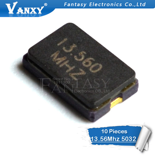 10pcs 13.56MHZ 13.560mhz 20pF 2Pin 5032 13.56M smd quartz resonator Crystal
